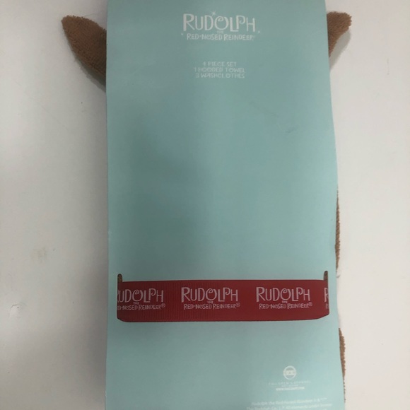 Rudolph 4pc. Towel/Washcloths (Infant/Toddler) - Picture 8 of 10